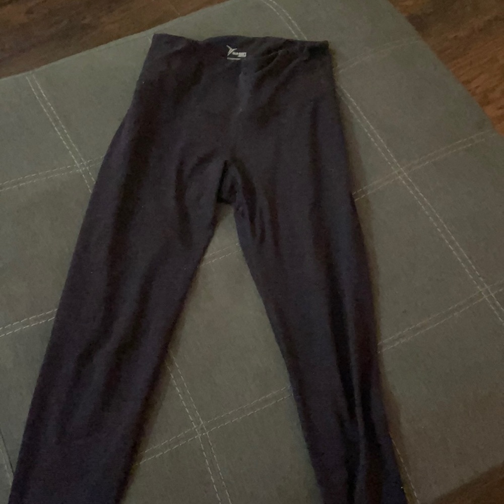 Dark purple striped legging